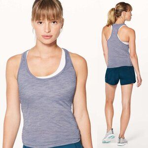 Lululemon Our Sport Tank Light Luon In Heathered Peri Purple Size 4